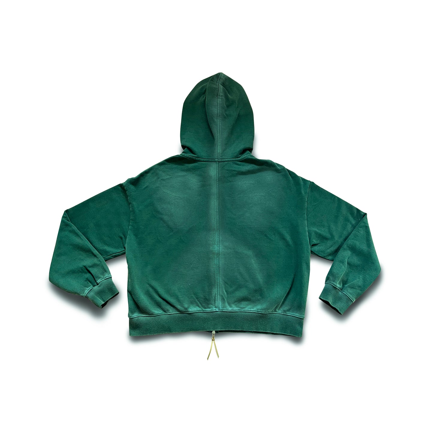 warped logo zip-up