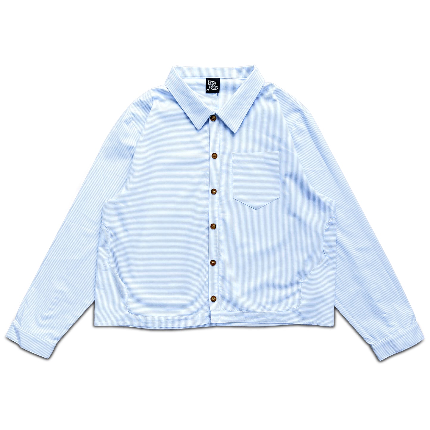 contrast pin-stripe longsleeve