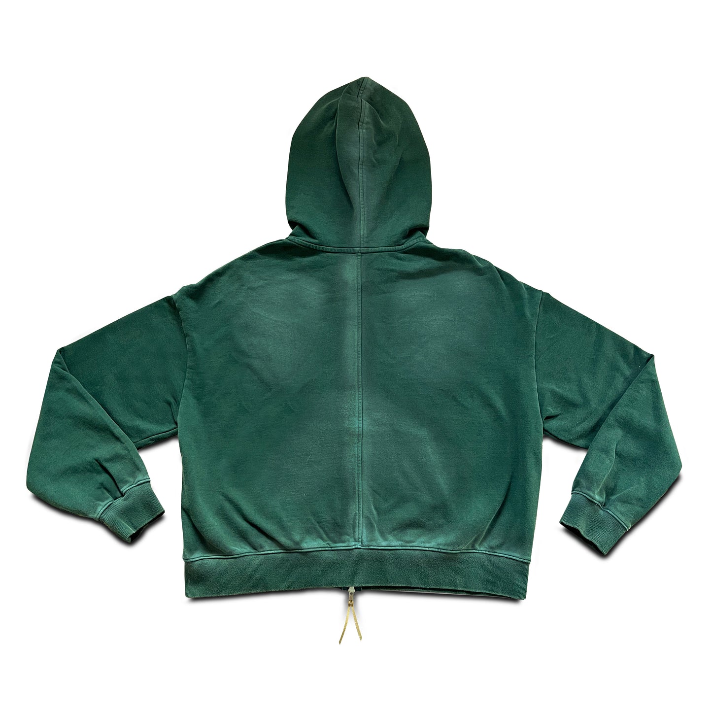 warped logo zip-up