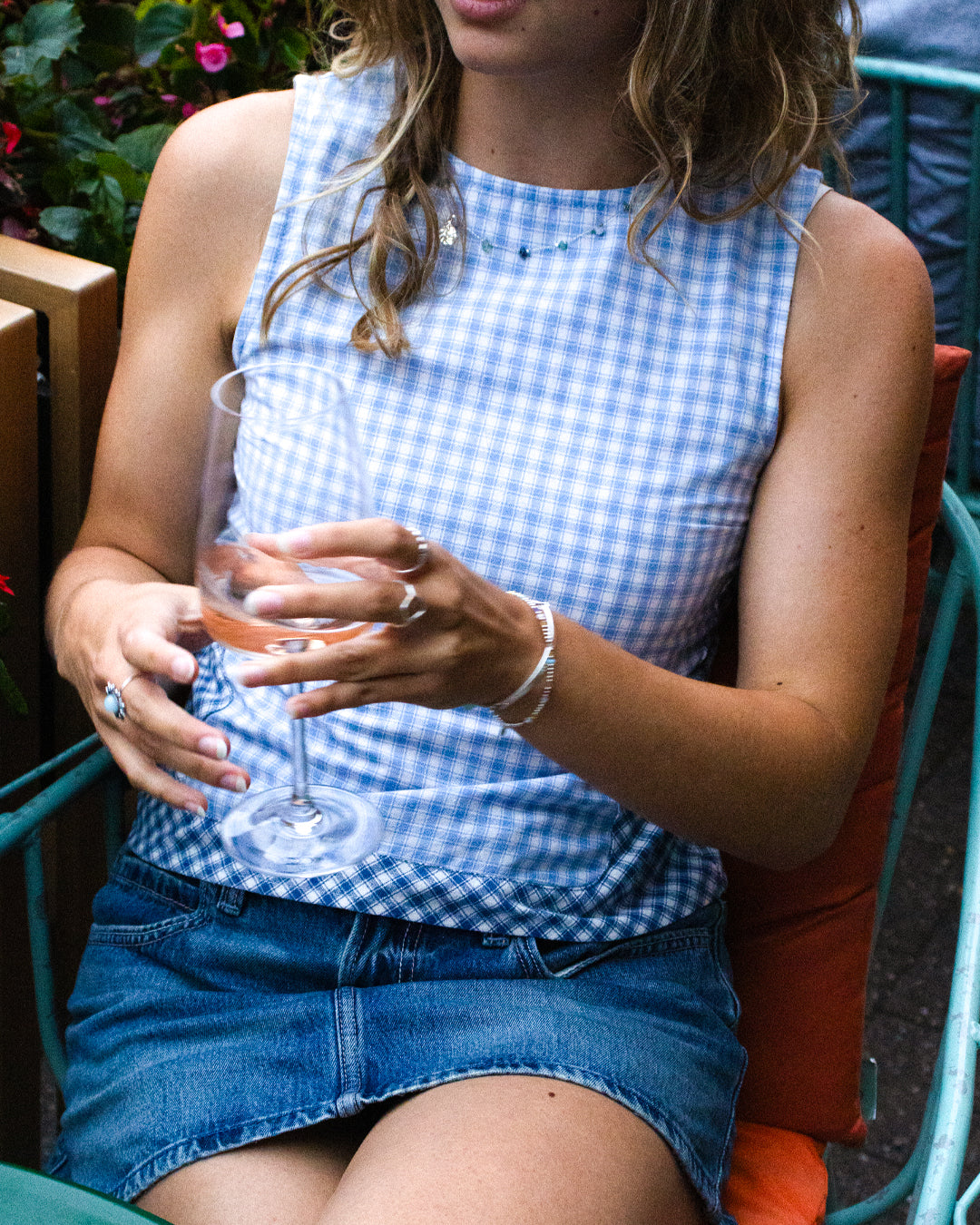 sleeveless skele zip up top